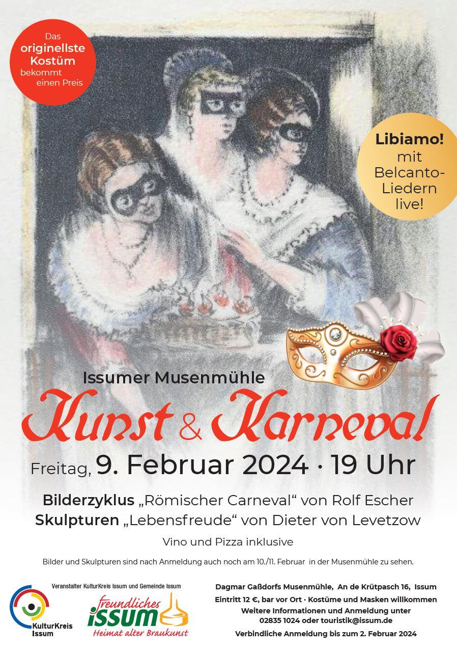 Plakat Kunst und Karneval