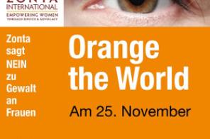 Plakat: Kampagne "Orange the World"
