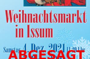 Plakat: Weihnachtsmarkt Issum 2021 - Abgesagt