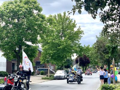 Motorradfahrt durch Issum